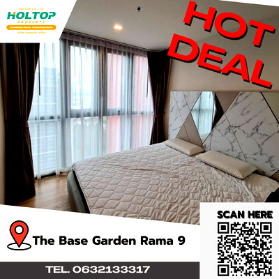 คอนโดให้เช่า : #A380 For rent THE BASE GARDEN RAMA9
