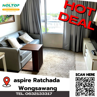 คอนโดให้เช่า :  #A383 For rent aspire Ratchada - Wongsawang
