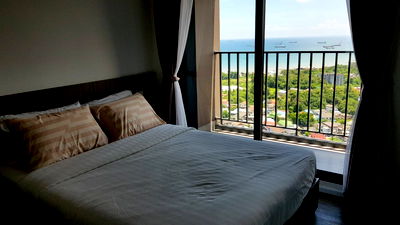 Condos for rent Si Racha Chonburi : Rent Knightsbridge The Ocean Sriracha beautiful room complete with furniture mountain view next to tourist attractions convenient travel