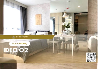 Condos for rent : For rent 🔥 IDEO O2 🔥 complete furniture and electrical appliances, near BTS Bangna