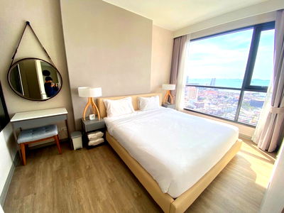 เช่าคอนโด ศรีราชา ชลบุรี : ให้เช่า KEEN CONDO SRIRACHA คีน ศรีราชา ตรงข้ามโรบินสัน 1 ห้องนอน 41 ตรม. วิวทะเล เฟอร์ครบ พร้อมเข้าอยู่ เพียง 20,000 บาท