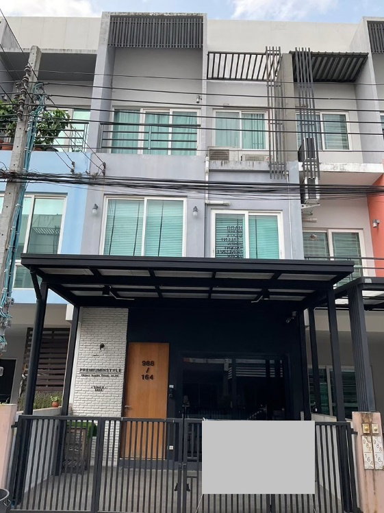 ขายโฮมออฟฟิศ : #E1245890 ✅ 25/9/67 ขายโฮมออฟฟิศ /ทาวน์โฮม 3 ชั้น โครงการ กรีนิช รามอินทรา 📲📢สอบถาม ld line @condoboy