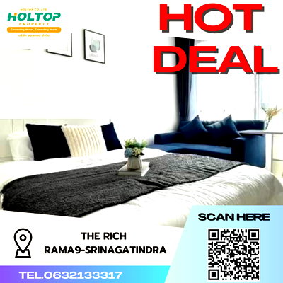 คอนโดให้เช่า : #S055  ให้เช่า The Rich Rama9-Srinakarindra