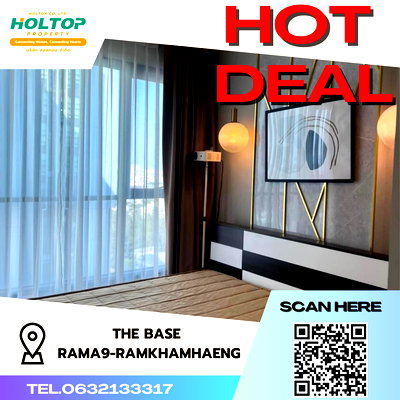 คอนโดให้เช่า : #S067 ให้เช่า The Base Rama9-Ramkhamhaeng