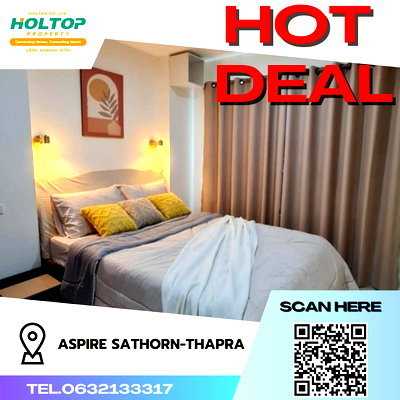 คอนโดให้เช่า : #S089 ให้เช่า Aspire Sathorn-Thapra