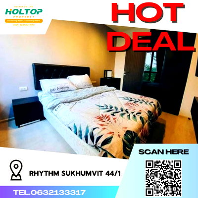 Condos for rent : #S097 For Rent  Rhythm  Sukhumvit 44/1