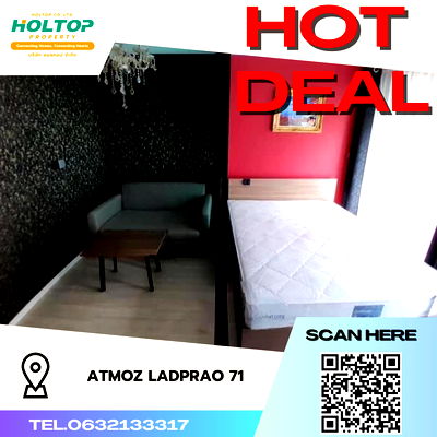 Condos for rent Lat Phrao : #S085 For Rent Atmoz    Ladprao71