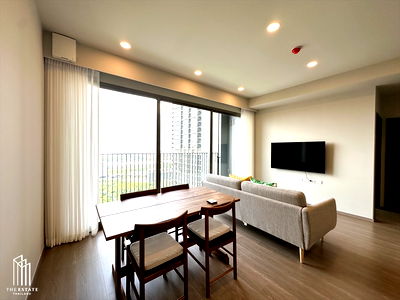 Condos for rent : For rent Whizdom The Forestias, wide-fronted room, fully furnished, ready to move in, high floor, view of the project's 30-rai garden @45,000 Baht