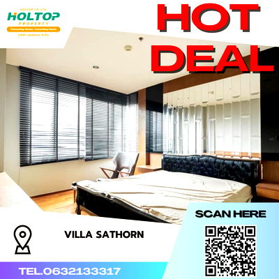 คอนโดให้เช่า : #S137 ให้เช่า Villa Sathorn Condominium