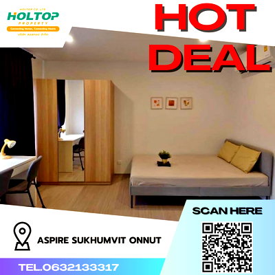 คอนโดให้เช่า : #R086 ให้เช่า Aspire Sukhumvit Onnut