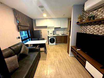 Condos for rent Lat Phrao District Office : P312 Condo for rent Atmoz Lardprao71 (Atmoz Ladprao 71), good location, large corner room, beautiful room, fully furnished, has washing machine