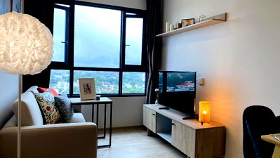 Condos for rent Chiang Mai : For rent THE BASE Height-Chiang Mai  only 5 minutes to Central Festival. Tel: 098-9690236(Janny)