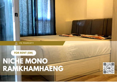Condos for rent : For rent 🔥 Niche Mono Ramkhamhaeng 🔥 Complete furniture and electrical appliances, east facing, very good view.