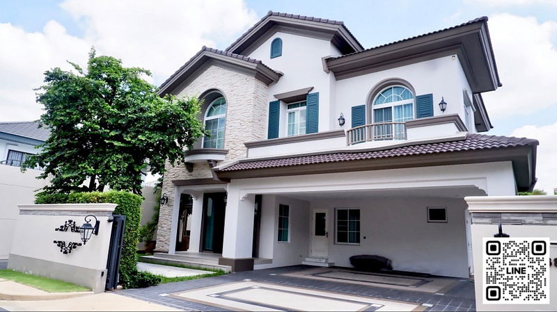 Houses for sale : 📲Line ID @556ryccg 🏡4 Bedroom 1 Maid room 278sqm Nantawan Ramintra-Paholyothin50 Fully furnished Paholyothin road, near Expressway