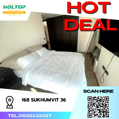 คอนโดให้เช่า : #S170    ให้เช่า 168 Sukhumvit36