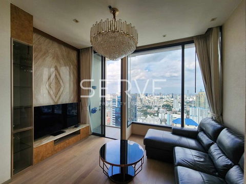2 Bed with Bathtub Nice Room and Good Location in Asoke Area MRT Sukhumvit 550 m. & BTS Asok 700 m.-The Esse Asoke