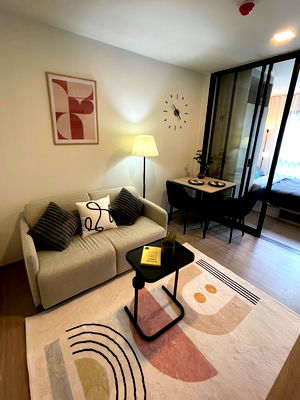 Condos for rent : For rent  D Condo Well Sriracha, size 25.5 sq m., new condo next to Kasetsart University, Sriracha, near work areas, near Thaioil