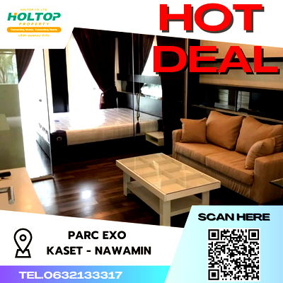 Condos for rent Ratchada-Ramintra Road : #S187 For Rent    Parc  Exo Kaset-Nawain