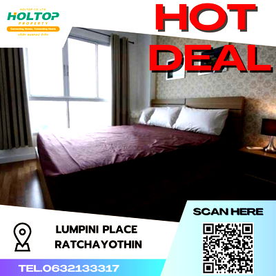 Condos for rent พหลโยธิน 35 : #S186 For Rent Lumpini  place Ratchayothin