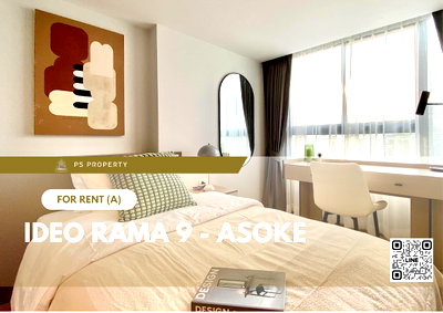 Condos for rent : For rent 🔺 IDEO Rama 9 - Asoke 🔺 2 bedrooms, complete furniture and electrical appliances, near MRT Rama 9 450 meters.