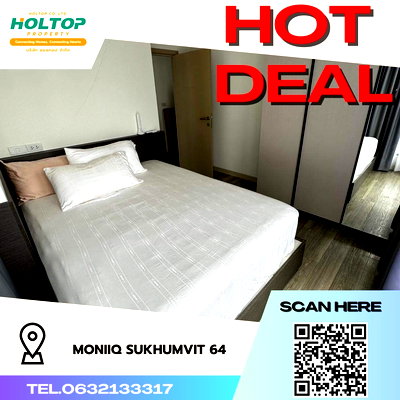 Condos for rent : #S202 For rent MONIIQ Sukhumvit 64