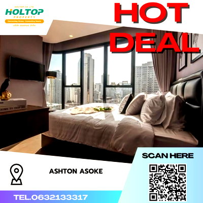 Condos for rent : #S226 For rent Ashton Asoke  Ashton Asoke Room type 2 bedrooms, 1 bathroom