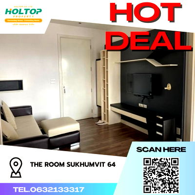 คอนโดให้เช่า : #S211 ให้เช่า The Room Sukhumvit 62  เดอะรูม สุขุมวิท62  รูปแบบห้อง 1 ห้องนอน