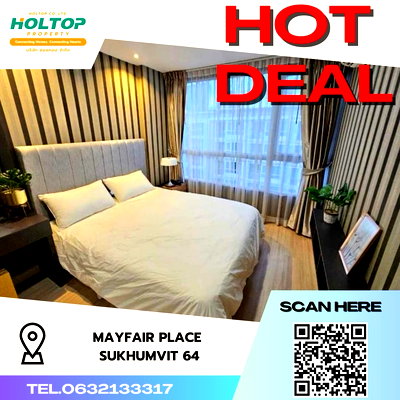 Condos for rent : #S225 For rent Mayfair Place Sukhumvit 64  Mayfair Place Sukhumvit 64  Room type 1 bedroom 1 bathroom
