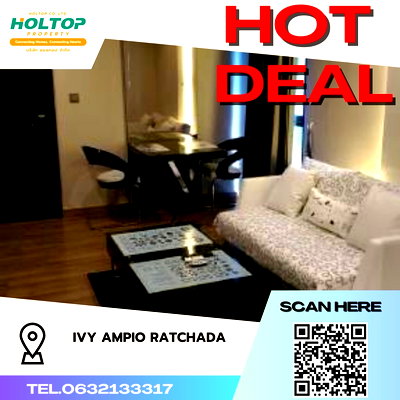 Condos for rent : #S212 For rent Ivy Ampio Ratchada