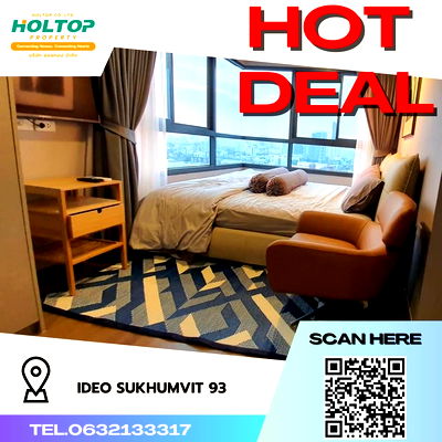 คอนโดให้เช่า : #R156 ให้เช่า IDEO Sukhumvit 93   ไอดีโอ สุขุมวิท 93  รูปแบบห้อง 2 ห้องนอน 2 ห้องน้ำมีทั้งแบบ shower box & อ่างอาบน้ำแบบ bathtub