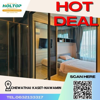 รูปภาพ #R151 For rent Chewathai Kaset-Nawamin  Chewathai Kaset-Nawamin Room type 1 bedroom 1 bathroom Room size 29 sq.m. 12th floor