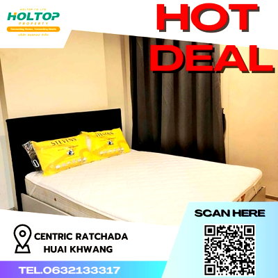Condos for rent : #R146 For rent Centric Ratchada - Huai Khwang  Centric Ratchada-Huai Khwang 1 bedroom 1 bathroom 1 living room 1 kitchen Size 31 sq.m. 9th floor