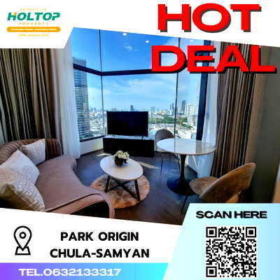 Condos for rent : #S305 For rent Park Origin Chula-Samyan   Duplex room type 2 bedrooms 1 bathroom 10th floor + Size 48 sq m 