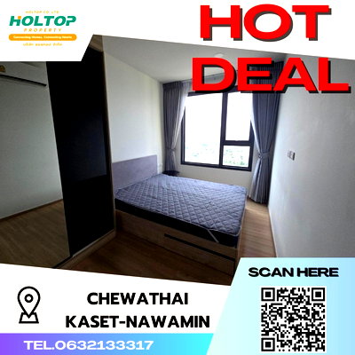 Condos for rent : #S271 For rent Chewathai Kaset-Nawamin  Chewathai Kaset-Nawamin Room type 1 bedroom 1 bathroom