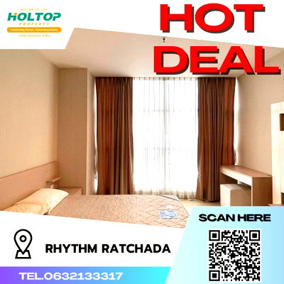 Condos for rent : #S312 For rent Rhythm Ratchada  Rhythm Ratchada Room type 1 bedroom 1 bathroom 30th floor, size 45 sq m