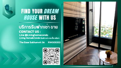 Condos for rent : For rent The Esse Sukhumvit 36, beautiful, luxurious room, high floor, fully furnished LH-RW005332