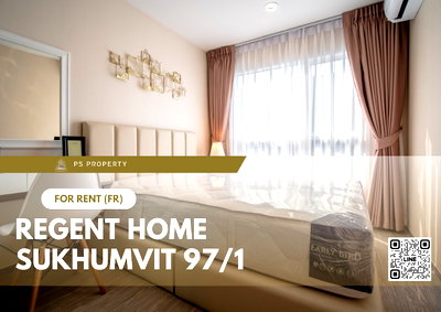 คอนโดให้เช่า : ให้เช่า 🔺 Regent Home Sukhumvit 97/1 🔺 ใกล้ BTS บางจาก เฟอร์นิเจอร์ และ เครื่องใช้ไฟฟ้าครบ 