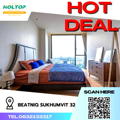 Condos for rent : #S367 For rent Beatniq Sukhumvit32  Beatniq Sukhumvit32 Room type 1 bedroom 1 bathroom 16th floor, size 60 sq m