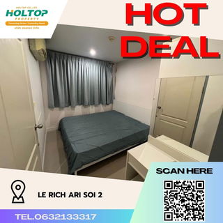 รูปภาพ #R322 For rent Le Rich Ari Soi 2 Le Rich Ari Soi 2 (near BTS Ari Station) Room type 1 bedroom 1 living room 1 bathroom 7th floor, Building 1