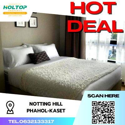 Condos for rent BTS 11 Infantry Regiment  : #S385 For rent Notting Hill Phahol-Kaset  Notting Hill Phahol-Kaset Room type 2 bedrooms, 2 bathrooms 6th floor, size 44 sq m