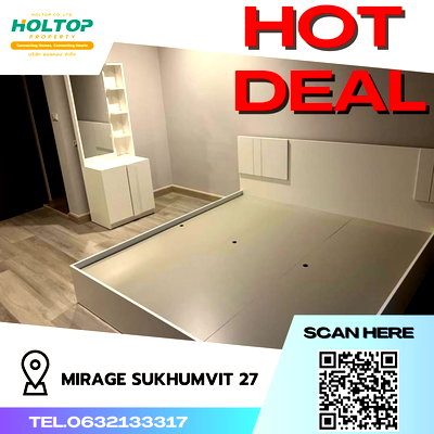 Condos for rent Sukumvit 27 : #S397 For rent Mirage Sukhumvit27  Mirage Sukhumvit27