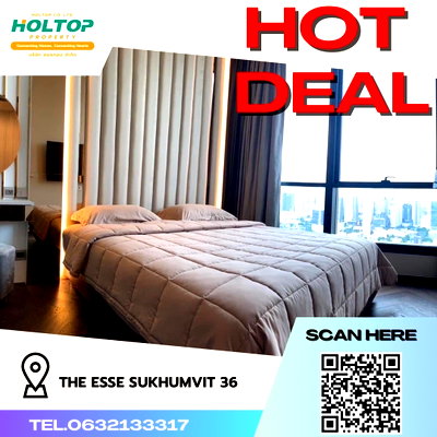 Condos for rent : #R334 For rent THE ESSE Sukhumvit 36 ​​  The ESSE Sukhumvit 36 Room type 1 bedroom 1 bathroom Room size 38.14 Floor 25