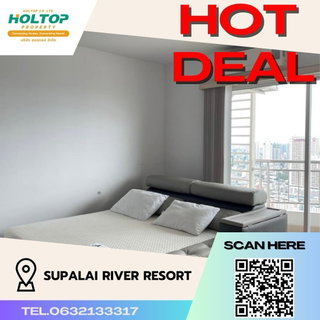 รูปภาพ #S406 ให้เช่า Supalai River Resort ศุภาลัย ริเวอร์ รีสอร์ท รูปแบบห้อง 2 ห้องนอน 2 ห้องน้ำ