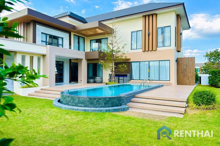 บ้านที่ดีที่สุดในหมู่บ้าน 4 ห้องนอน 4 ห้องน้ำ พร้อมเฟอร์นิเจอร์ครบครัน