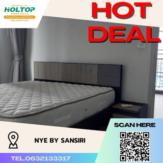รูปภาพ #S408 For rent Nye By Sansiri  Nye by Sansiri Room type 1 bedroom 1 bathroom 10th floor, size 45 sq m, Building A