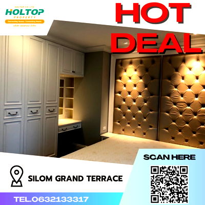 คอนโดให้เช่า : #S458 ให้เช่า Silom Grand Terrace  สีลม แกรนด์ เทอเรซ  รูปแบบห้อง 2 ห้องนอน 1 ห้องน้ำ  ชั้น18 ขนาด76 ตรม 