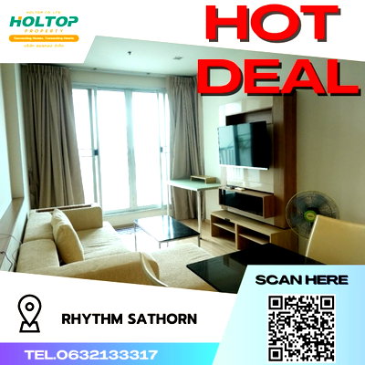 Condos for rent : #S442 For rent Rhythm Sathorn  Room type 1 bedroom 1 bathroom Size 38 sq m