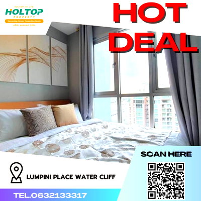 Condos for rent : #R424 For rent Lumpini Place Water Cliff   Lumpini Place Water Cliff Room type 1 bedroom 1 bathroom Room size 32 sq m. 