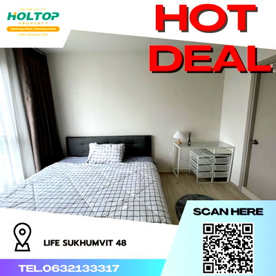 Condos for rent : #R439 For rent Life Sukhumvit 48   Life Sukhumvit 48 Room type 1 bedroom 1 bathroom Room size 39 sq.m. 3rd floor