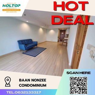 รูปภาพ #S482 For rent Baan Nonzee Condominium Baan Nonsee Condominium Room type 1 bedroom 1 bathroom 16th floor, size 58 sq m